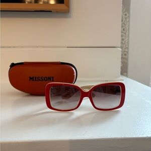 2010’s Missoni Red Sunglasses with Case